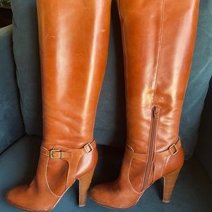 Knee high leather boots
